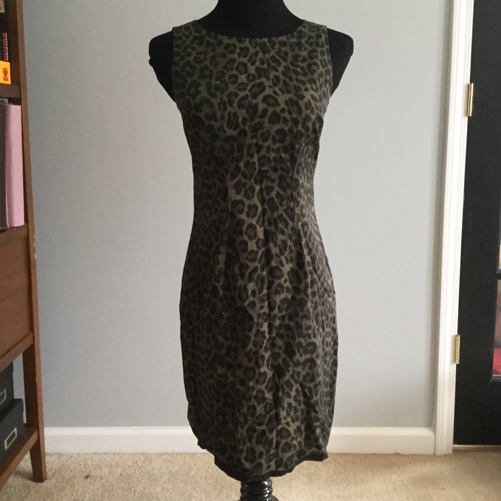 Ann Taylor petite animal print dress
